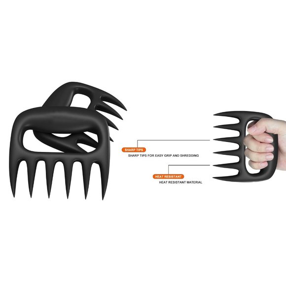 Professional Meat Chicken Poultry Pulling Holding And Shredding Claws (Red) - Picture 3 of 6